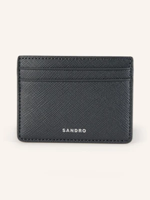 Sandro Etui Na Karty Ze Skóry Saffiano grau