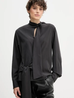 Sandro Ferrone bluzka damska kolor czarny gładka S165YBFCRUSCA