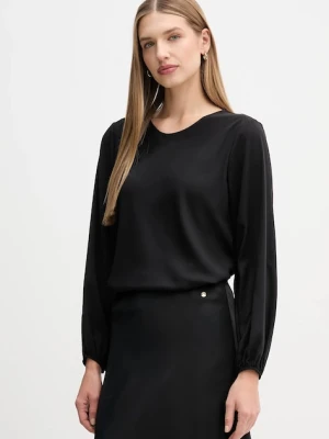 Sandro Ferrone bluzka damska kolor czarny gładka S7YBFMOSCARDINI