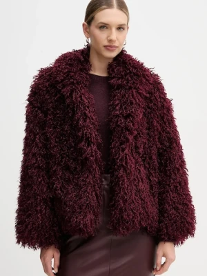 Sandro Ferrone płaszcz kolor bordowy S31YBFPONGO