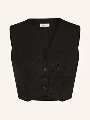 Sandro Kamizelka Typu Blezer schwarz