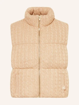 Sandro Kamizelka Z Dzianiny beige