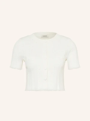 Sandro Kardigan Z Falbankami weiss