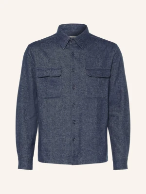 Sandro Koszula Flanelowa O Kroju Regular Fit blau GRANATOWY