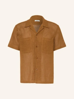 Sandro Koszula Resortowa Regular Fit Z Siateczki braun