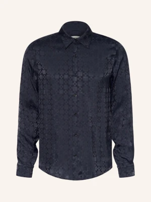 Sandro Koszula Satynowa O Kroju Extra Slim Fit blau GRANATOWY