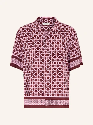 Sandro Koszula Z Klapami Slim Fit Z Satyny pink