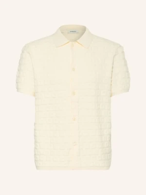 Sandro Koszula Z Krótkim Rękawem Comfort Fit beige ECRU