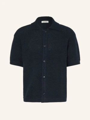 Sandro Koszula Z Krótkim Rękawem Comfort Fit blau