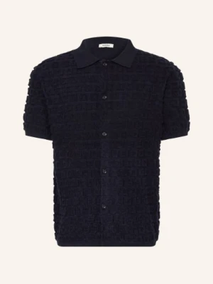 Sandro Koszula Z Krótkim Rękawem Comfort Fit blau