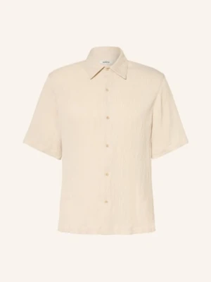 Sandro Koszula Z Krótkim Rękawem O Kroju Regular Fit beige