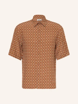 Sandro Koszula Z Krótkim Rękawem Regular Fit braun