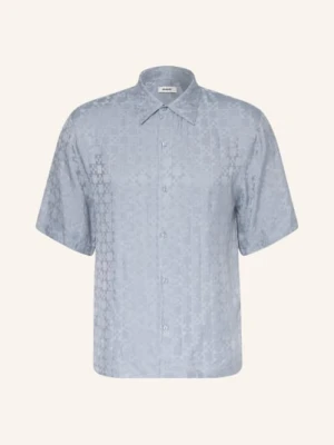 Sandro Koszula Z Krótkim Rękawem Regular Fit Z Żakardu blau
