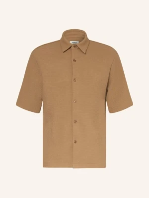 Sandro Koszula Z Krótkim Rękawem Slim Fit Z Piqué braun