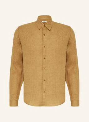 Sandro Koszula Z Lnu Regular Fit beige