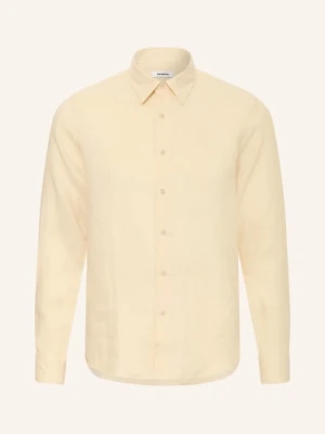 Sandro Koszula Z Lnu Regular Fit beige