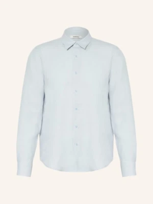 Sandro Koszula Z Lnu Regular Fit blau