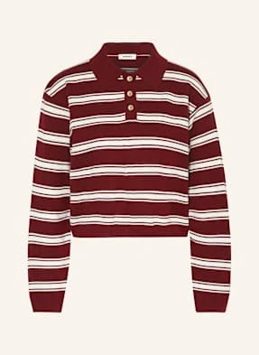 Sandro Koszulka Polo Z Dzianiny rot