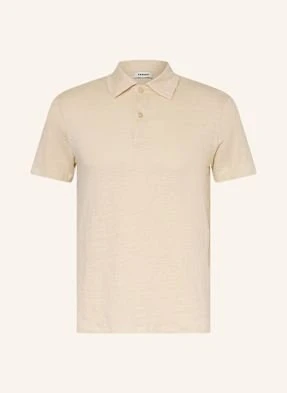 Sandro Koszulka Polo Z Lnu beige