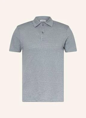 Sandro Koszulka Polo Z Lnu blau