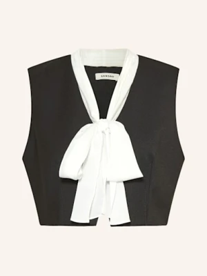 Sandro Krótka Kamizelka Typu Blezer Z Wiązaniem schwarz