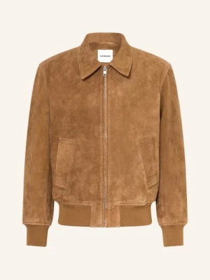 Sandro Kurtka Skórzana braun