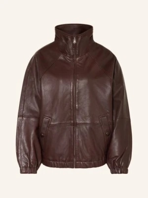 Sandro Kurtka Skórzana braun