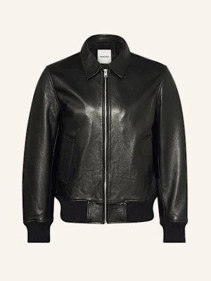 Sandro Kurtka Skórzana schwarz