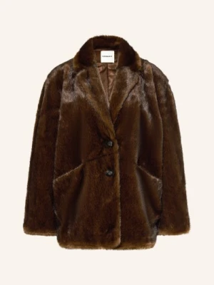 Sandro Kurtka Ze Sztucznego Futra braun