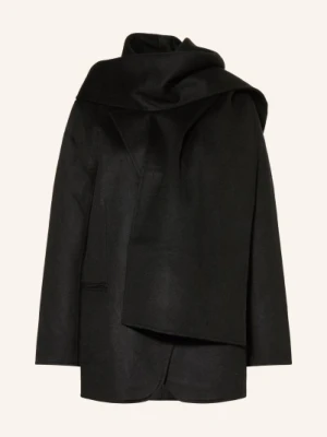 Sandro Marynarka Z Odpinanym Szalem schwarz