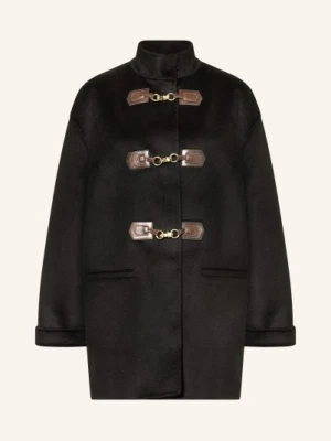 Sandro Płaszcz Typu Dufflecoat schwarz