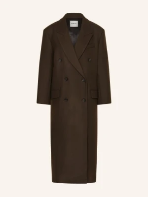 Sandro Płaszcz Wełniany braun