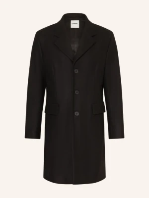 Sandro Płaszcz Wełniany schwarz