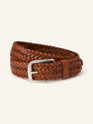 Sandro Pleciony Pasek Skórzany braun