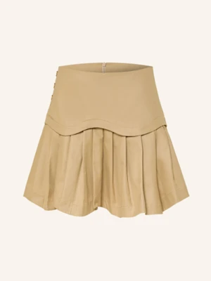 Sandro Plisowana Spódnica beige