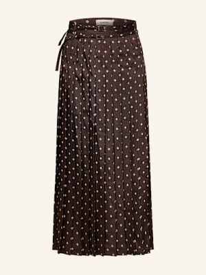 Sandro Plisowana Spódnica braun