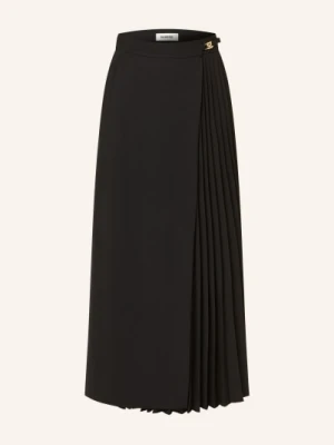 Sandro Plisowana Spódnica W Stylu Kopertowym schwarz