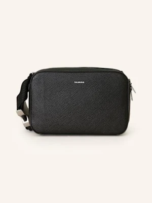 Sandro Saszetka Biodrówka Ze Skóry Saffiano schwarz
