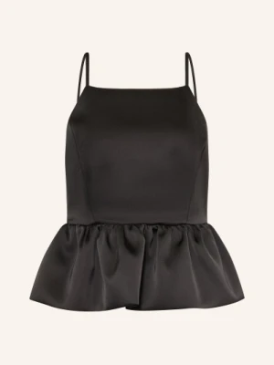 Sandro Satynowa Bluzka schwarz