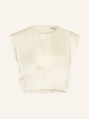 Sandro Satynowa Bluzka weiss