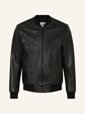 Sandro Skórzany Bluzon schwarz