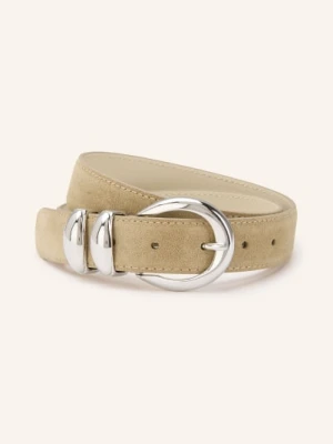 Sandro Skórzany Pasek beige