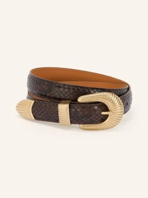 Sandro Skórzany Pasek schwarz