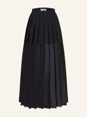 Sandro Spódnica Plisowana Z Mieszanki Materiałów blau