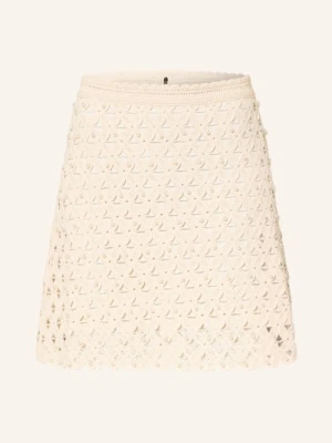 Sandro Spódnica Szydełkowa Z Kryształkami weiss