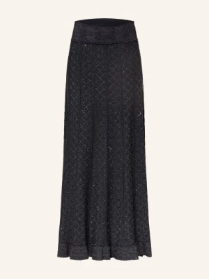Sandro Spódnica Z Błyszczącą Nicią I Kamieniami Ozdobnymi blau