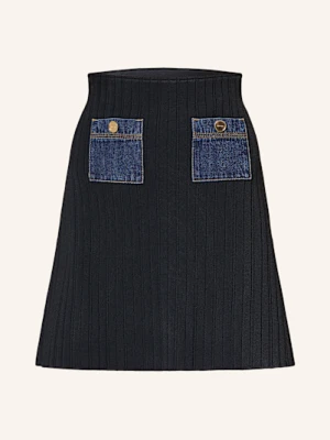Sandro Spódnica Z Dzianiny blau