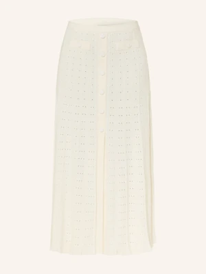 Sandro Spódnica Z Dzianiny weiss