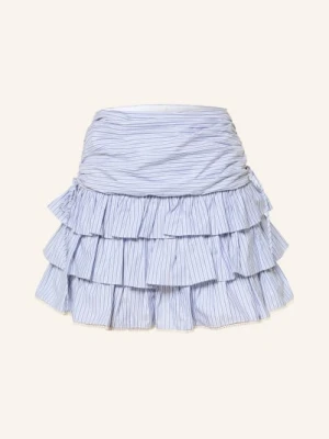 Sandro Spódnica Z Falbanami blau