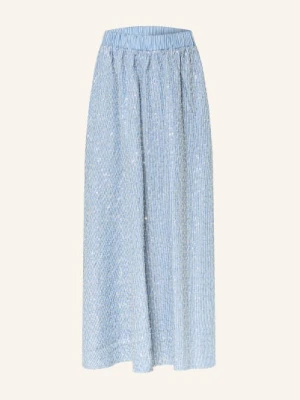 Sandro Spódnica Z Kamieniami Ozdobnymi I Cekinami blau